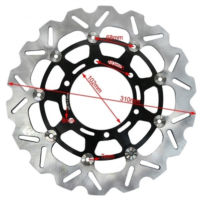 ID 102mm Discos de freio Substituição para Suzuki Motocicletas Peças Durável Fit GSX R 600 750 1000 2.27kg