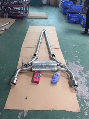 Tubo de escape de aço inoxidável brilhante e polido ideal para substituir tubos antigos e melhorar o desempenho no Infiniti Q50