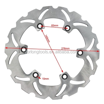 Substituição/reparação Finalidade Honda VFR Z 400 CBR F 600 Rotor de disco de freio dianteiro 276mm Tamanho com 6 furos de montagem na posição dianteira