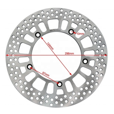 Aço inoxidável 296MM Rotor de disco de travagem frontal redondo para HONDA STEED 400 600 VT C SHOW 600 Perfeito ajuste e desempenho