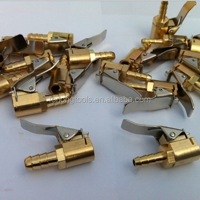 Universal Car Fitment 6mm mangueira de latão corpo Chuck de ar com pinça de liga de zinco A solução definitiva de substituição / reparo