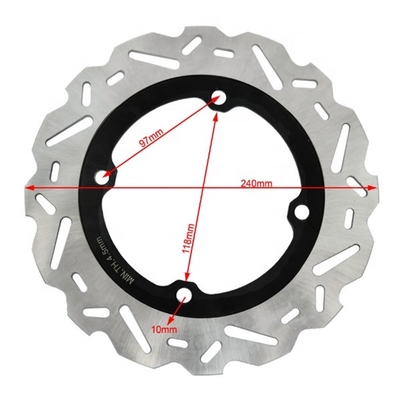Posição traseira Rotor de travagem de disco fixo de 240 mm para Honda Racing Bike CB F 500 CB X 500 CBR R 500 Travagem suave e silenciosa