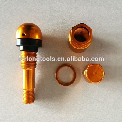 Anos universais TPMS TR525 Válvula de pneu sem tubo com tampa de poeira de alumínio