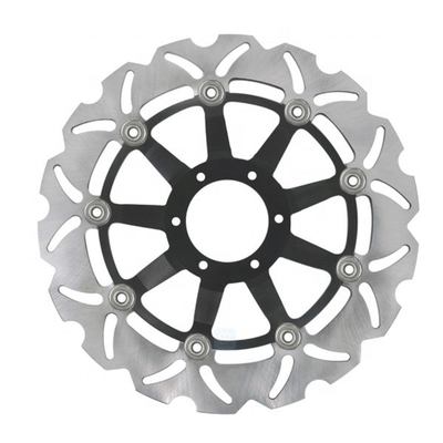 6 Orifícios de montagem 296MM de aço inoxidável Rotor de disco de freio flutuante de motocicleta para Honda CBR F 600 Crossrunner 800 VFR 800