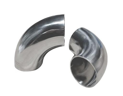 1.5mm espessura 304 aço inoxidável 90 graus curvatura cotovelo tubulação de escape conexão soldagem redonda 3 INCH / 76MM resistente à corrosão
