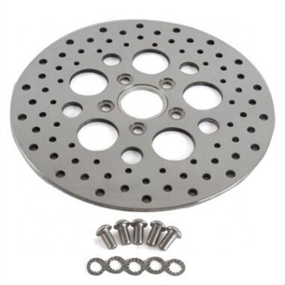 Rotor de disco de freio frontal de aço inoxidável de espessura fixa de 5,0 mm para Harley Davidson e design durável