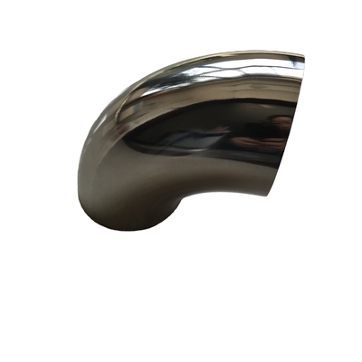 1.5mm espessura 304 aço inoxidável 90 graus curvatura cotovelo tubulação de escape conexão soldagem redonda 3 INCH / 76MM resistente à corrosão