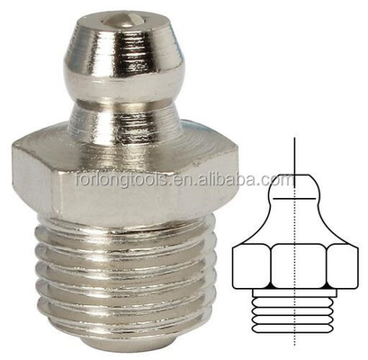 Manteiga de perfuração e conexão de botões 1/4 &quot;-19 BSP aço inoxidável tampa de engraxate reto com código de cabeça plana redonda