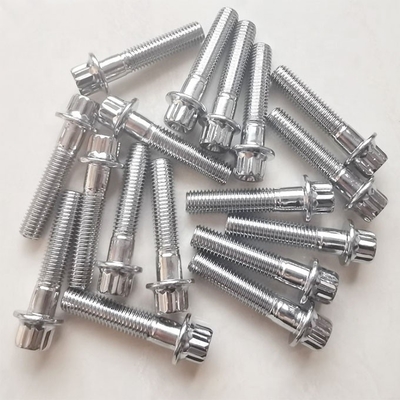 Universal de aço cromado revestido de borracha de montagem de borracha M7 x 32mm para rodas Sem design apenas estilo Sem características adicionais