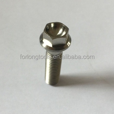 Exibição natural Grade GR5 Titânio parafusos M8 x1.25x 32MM 12 ponto parafusos para plantas químicas