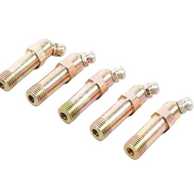 1/4&quot;-19 BSP Grease Nipple Cap aço inoxidável ajustável 90 graus para equipamentos de transporte suporte personalizado OEM