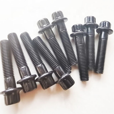 Bolhas de aço de borda dividida universal M7 x 32 mm para rodas BBS de alta resistência à tração cromadas
