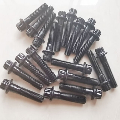 Bolhas de aço de borda dividida universal M7 x 32 mm para rodas BBS de alta resistência à tração cromadas