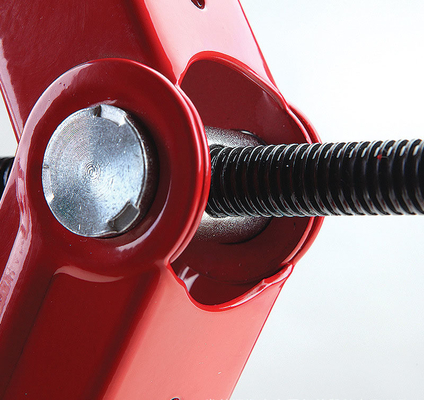 Jack de tesoura vermelho de 1,5 toneladas para reparação de automóveis Altura máxima 385 mm Altura mínima 105 mm Suporte manual Jack mecânico Ferramenta de reparação de automóveis
