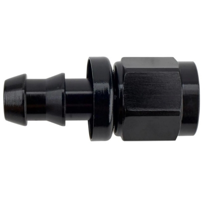 Suporte personalizado de cabeça redonda Código preto de alumínio Kit de encaixe de ponta de mangueira AN6 9PCS Conexão feminina e durável