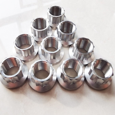 Instalação sem esforço padrão DIN 7/16 polegadas UNF 20 fio 12 pontos de titânio porcas para equipamentos pesados