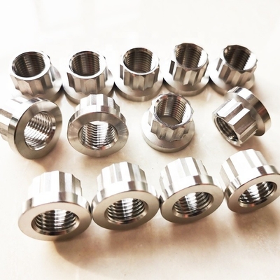 Instalação sem esforço padrão DIN 7/16 polegadas UNF 20 fio 12 pontos de titânio porcas para equipamentos pesados