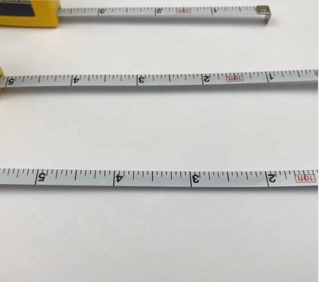 Aço amarelo 3M 10 pés Pneus Stagger Tape Medida com 1/4 polegada Largura da lâmina Construção acessível e pesada