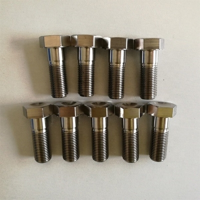 6AL-4V liga de titânio acabamento natural SPRINT CAR TITÁNIO RADIUS ROD BOLT 1/2 &quot;-20 x 1-3/8&quot; parafusos de cabeça hex com padrão DIN