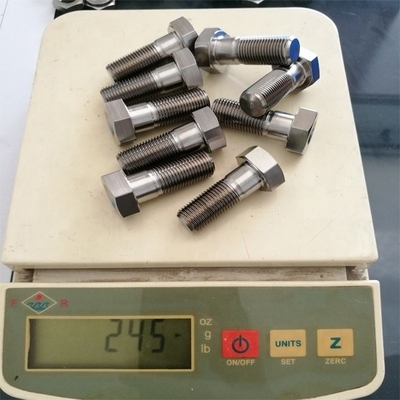 6AL-4V liga de titânio acabamento natural SPRINT CAR TITÁNIO RADIUS ROD BOLT 1/2 &quot;-20 x 1-3/8&quot; parafusos de cabeça hex com padrão DIN
