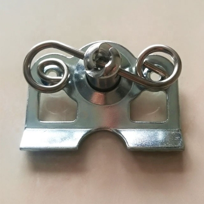 Universal de aço prateado auto-ejetante Dzus 7/16 com aço 1-3/8 &quot;placa de suporte de mola para aplicações de grau profissional