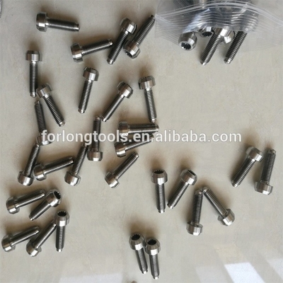 6AL-4V liga de titânio M7 * 1.0 parafusos de borda dividida para BBS acabamento natural 24.5mm Pronto para envio