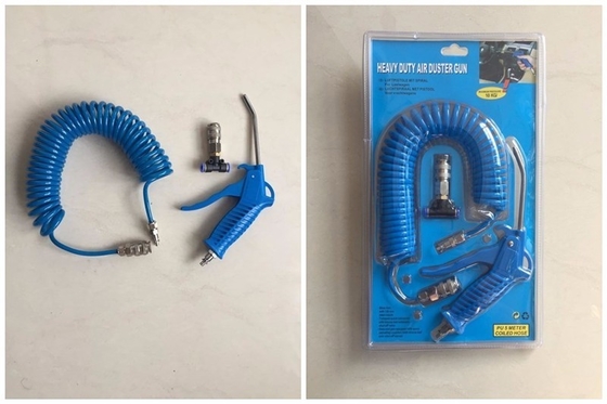Suporte personalizado ODM 5m mangueira pistola de limpeza pneumática conjunto de poliuretano TPU manuseio sem carga velocidade N / M para poluição profissional