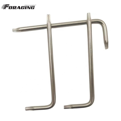 Chave industrial Torx End Allen T8 L Tipo Star Key para M3 M4 Socket Bike Pedal Key Personalizado e Suporte OEM Natural