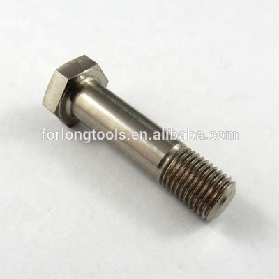 6AL-4V liga de titânio acabamento natural TITÁNIO 3/8-24 x 1-1/2 &quot; UNF HEAD HEX BOLT Short Thread Sprint Bolt DIN Standard