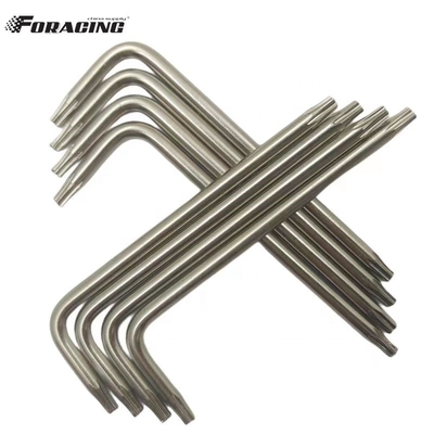 Chave industrial Torx End Allen T8 L Tipo Star Key para M3 M4 Socket Bike Pedal Key Personalizado e Suporte OEM Natural
