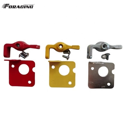 Universal Car Fitment Master Desconectar Switch Localização Kit de alavanca Bateria Switch Amarelo Vermelho Prata para Automática de Conmutação