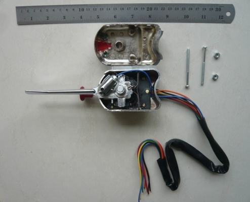 OEM tamanho padrão Universal Street Column Chrome Mount Switch de sinal de virada com botão de perigo e alavanca dimmer Fácil de instalar