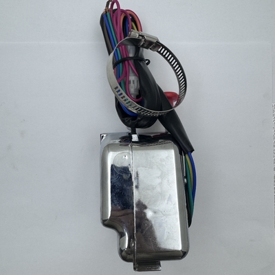 OEM tamanho padrão Universal Street Column Chrome Mount Switch de sinal de virada com botão de perigo e alavanca dimmer Fácil de instalar