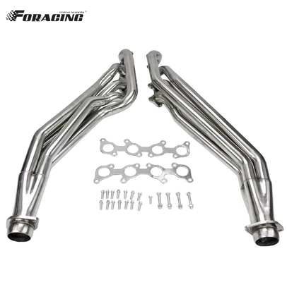 Cabeça de escape de aço inoxidável polido para 5.0L V8 Mustang Manifold LS1 LS2 LS3 LS6 LSX Garantida adequação e função