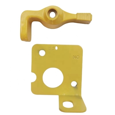 Atualize o interruptor de ar condicionado do seu carro com este Kit de alavanca de bloqueio de interruptor de bateria em amarelo vermelho e prateado para garantir a segurança
