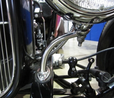 Padrão OE NO. Substituição de atualização para luzes de frente de aço inoxidável polido para o seu Hot Rod Highboy