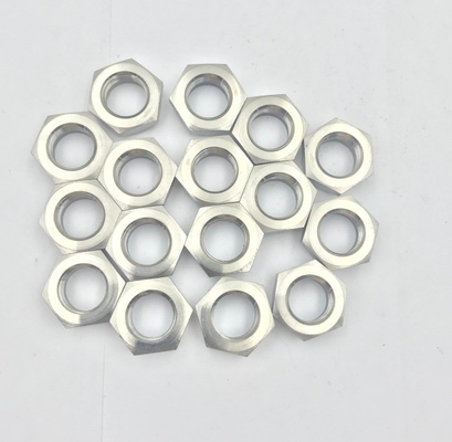 DIN Standard Natural Finish 1/2-20 Thin Nyloc Nut para corridas de carros de sprint em titânio Gr5 e durabilidade