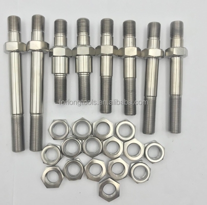 DIN Standard Natural Finish 1/2-20 Thin Nyloc Nut para corridas de carros de sprint em titânio Gr5 e durabilidade