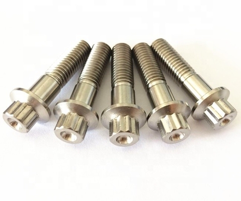 ISO Standard Zinc acabamento de aço e titânio Gr5 12 PT BBS parafusos de borda dividida M7 x 32 mm M8 * 32 mm para aplicações automotivas