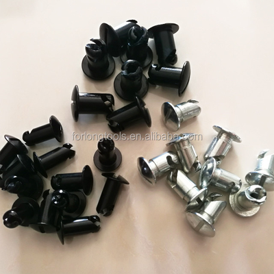 Alumínio Universal 7/16 &quot;por.500&quot; 1/4 Volta Rápida DOME HEAD Dzus Fixações Alumínio Prateado para Desempenho Universal