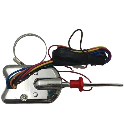 Universal Street Hot Rod Coluna de cromo Montado Negro Comutador de sinal de viração com botão de perigo Substituição/reparação Finalidade