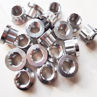 Nozes de flange de 12 pontos universais 3/8-24 fio 7/16&quot; SOCKET/WRENCH Feito de liga de titânio de alta resistência para versatilidade