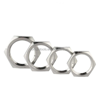 Acabo Natural de aço inoxidável Hex Jam Nuts 5/8-18 Thin Nut para tamanho padrão no sistema de medição imperial
