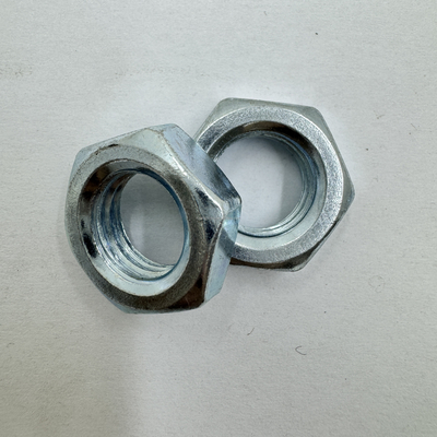 Sistema de medição de polegadas imperiais de aço inoxidável Hex Jam Nut 7/16-20 Thin Nut Hexagon Standard Size para fácil instalação