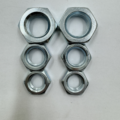 Sistema de medição de polegadas imperiais de aço inoxidável Hex Jam Nut 7/16-20 Thin Nut Hexagon Standard Size para fácil instalação