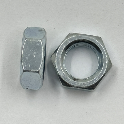Sistema de medição de polegadas imperiais de aço inoxidável Hex Jam Nut 7/16-20 Thin Nut Hexagon Standard Size para fácil instalação