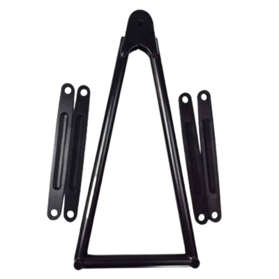 Preto 13 5/8 &quot;SPRINT CAR JACOBS ESCALDEIA COM CARTAS CROMOLY 4130 Posição frontal 1&quot; x 1/4&quot; x 7&quot; espessura da parede 0,065&quot; Alumínio