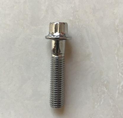 12 PT BBS RS/RX Bolas de aro dividido M7 x 32 Aço cromado para desempenho padrão DIN