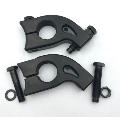 Titânio Gr5 Preto PVD Torsion Stop 1 3/4 &quot;Split 1-1/8&quot; Spline 7/16 Ajustar para todos os parafusos hexadecimais 9/16&quot; em várias indústrias