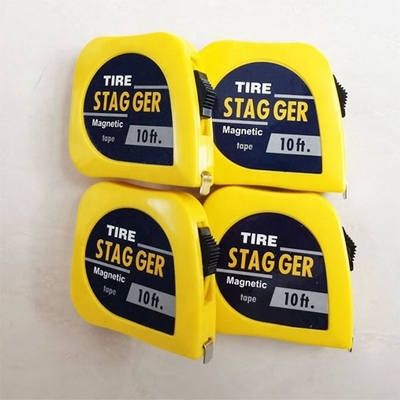 Universal Car Fitment Sprintcar Wingless Dwarf 1/4 &quot;x10&quot; Tire Stagger Tape Measure com OE padrão NO. e Universal